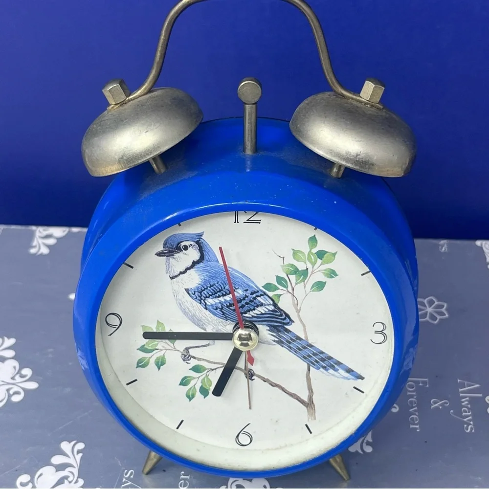 Blue Jay Twin Bell Alarm Clock Retro
